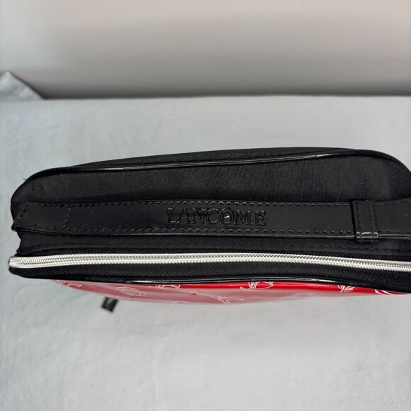 LANCOME Make Up Tote Paris Eiffel Tower Handle Black Red - Picture 5 of 7